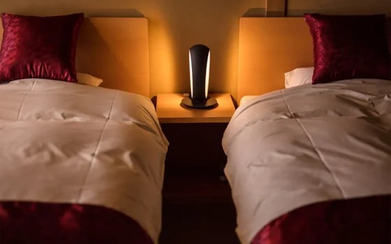 【すずらん】シモンズ製のベッドを備えております