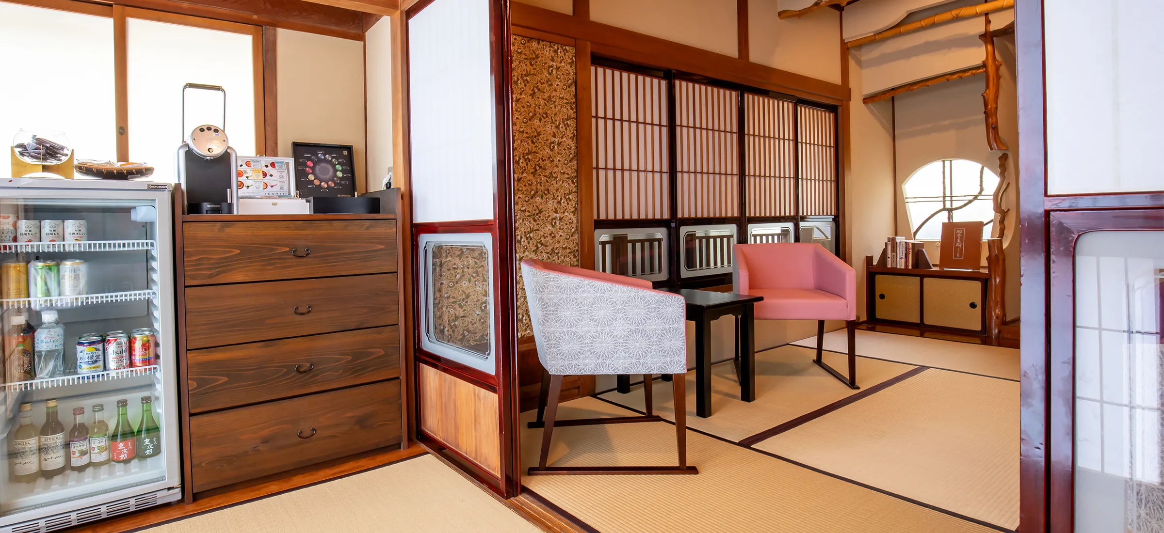 【特別ラウンジ・美（うつくし）】1日1組限定の特別な空間です。