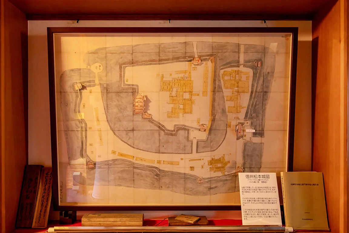 【館内】現存する最古の松本城の絵図